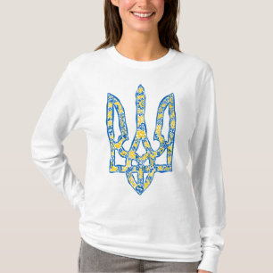 Ukrainisches Emblem trident tryzub ethnisch T-Shirt