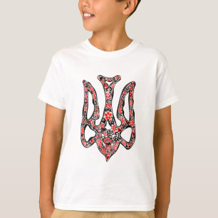 Ukrainisches Emblem trident tryzub stilisiert T-Shirt