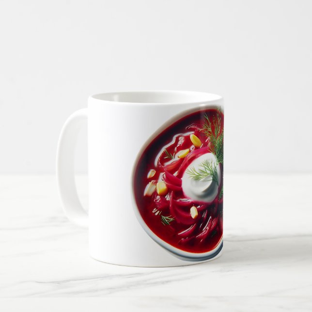 Ukrainisches Essen Kaffeetasse (Vorderseite Links)