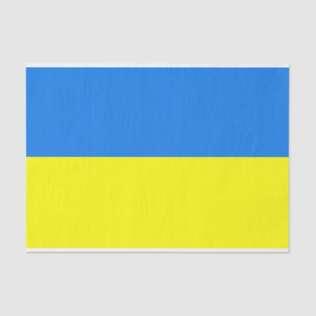 ukrainisches Fahnenpapier Seidenpapier (Vorderseite)
