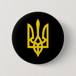 Ukrainisches Flaggen-Wappen-Symbol-Logo Ukraine Button