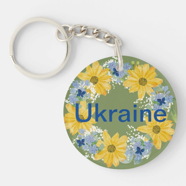 Ukrainisches Folkloreherbe Schlüsselanhänger (Vorderseite)