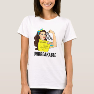 Ukrainisches Hemdweibchen Mädchen unzerbrechlich T-Shirt