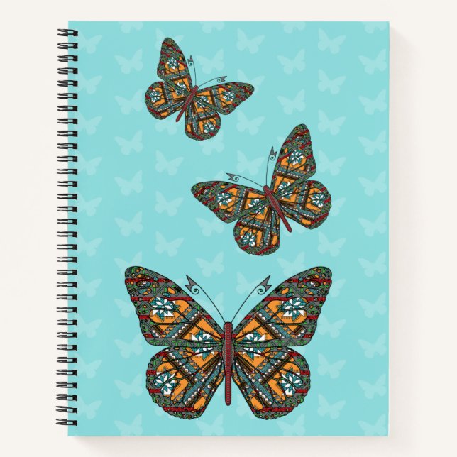 Ukrainisches MonarchspiralNotebook Notizbuch (Vorderseite)