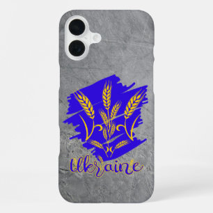 Ukrainisches Nationalsymbol Tryzub aus Weizenähre iPhone 16 Plus Hülle