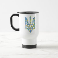 Ukrainisches Nationalwappen Dreizack Tryzub ethnis