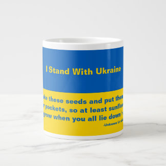 Ukrainisches Sonnenblumensaat Jumbo-Tasse