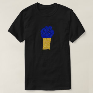 Ukrainisches Stärke Glitter T-Shirt