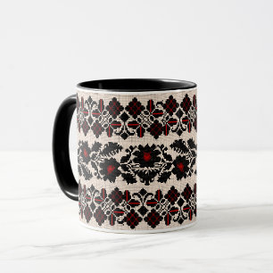 Ukrainisches traditionelles Vushuvanka-Volkskunstm Tasse