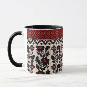 Ukrainisches traditionelles Vushuvanka-Volkskunstm Tasse