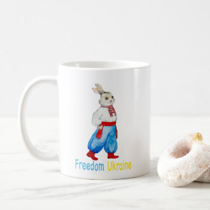 Ukrainisches VolkskKostüm Wasserfarbengeziertes Ka Kaffeetasse