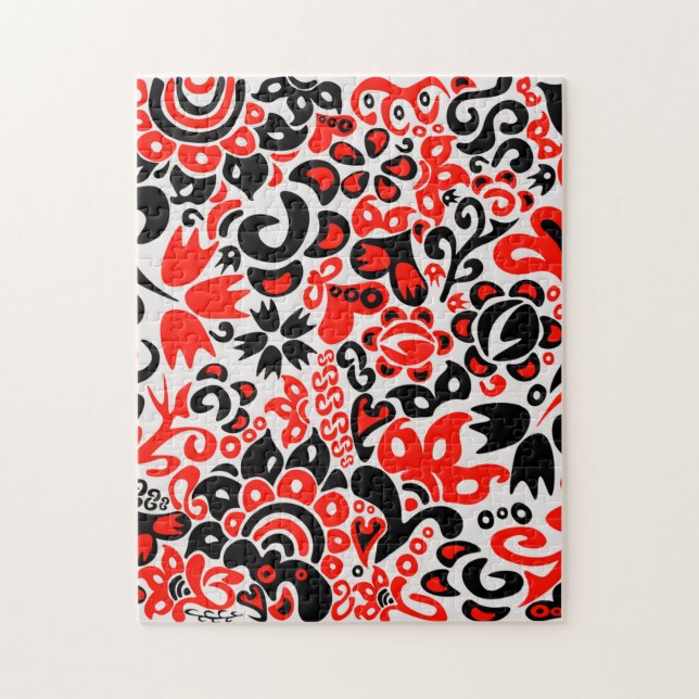 Ukrainisches Volkskunst-Blumenmuster (Vertikal)