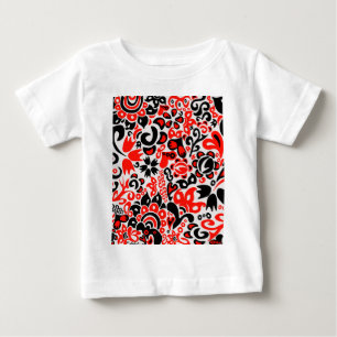 Ukrainisches Volkskunst-Blumenmuster Baby T-shirt