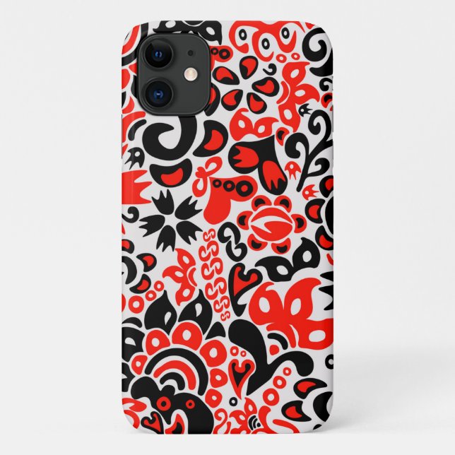 Ukrainisches Volkskunst-Blumenmuster Case-Mate iPhone Hülle (Rückseite)