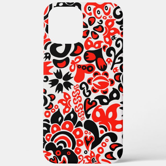 Ukrainisches Volkskunst-Blumenmuster Case-Mate iPhone Hülle (Rückseite)