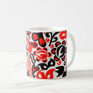Ukrainisches Volkskunst-Blumenmuster Kaffeetasse