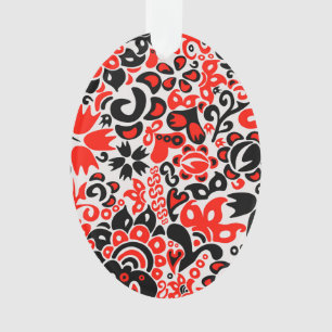 Ukrainisches Volkskunst-Blumenmuster Ornament