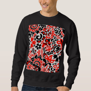 Ukrainisches Volkskunst-Blumenmuster Sweatshirt