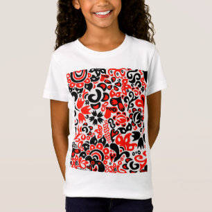 Ukrainisches Volkskunst-Blumenmuster T-Shirt