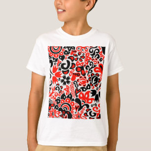 Ukrainisches Volkskunst-Blumenmuster T-Shirt