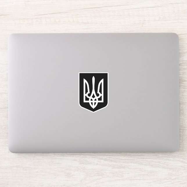 Ukrainisches Wappen Aufkleber (Computer)