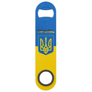 ukrainisches Wappen Speed Flaschenöffner