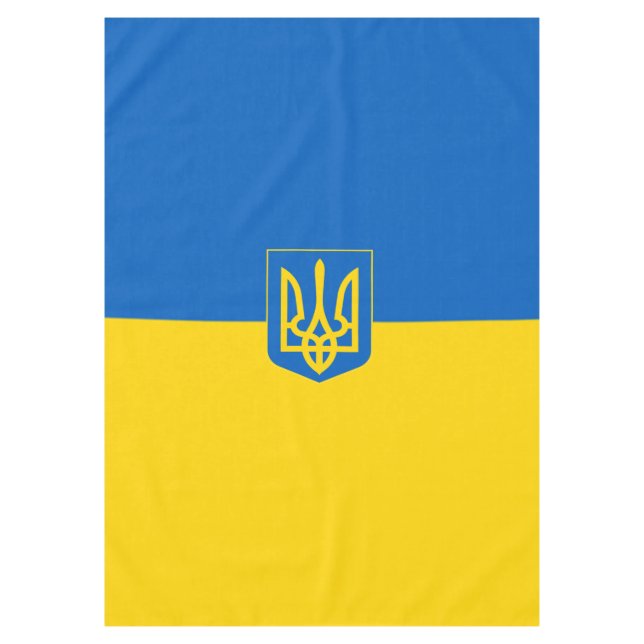 ukrainisches Wappen Tischdecke (Vorderseite)
