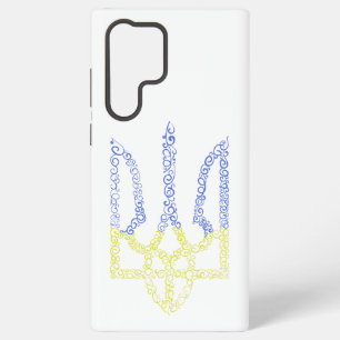 ukrainisches Wappen Trident Tryzub Spiralmuster Samsung Galaxy Hülle