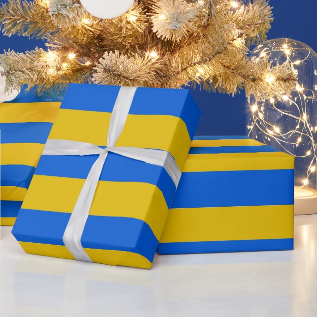 Ukrainisches Wrapping Paper | Ukraine Flag Gift Wr Geschenkpapier (Feiertage)