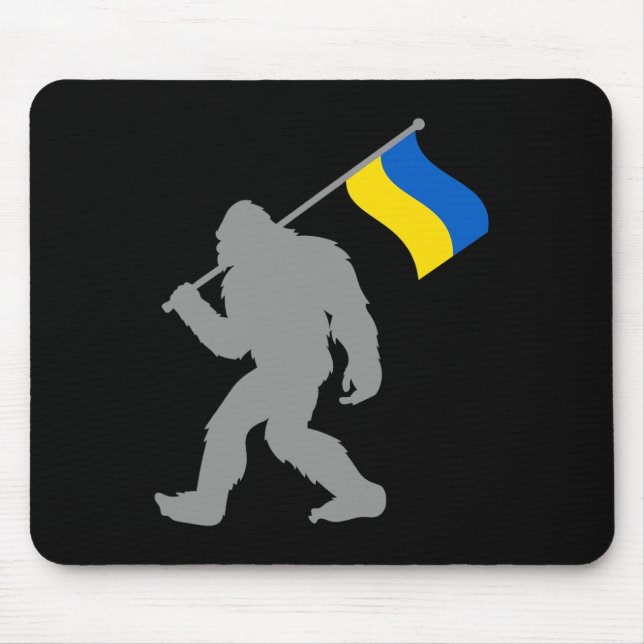Ukrajina oder ukrainische Flagge auf der ukrainisc Mousepad (Vorne)