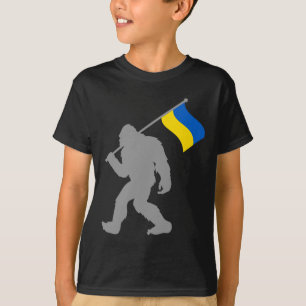 Ukrajina oder ukrainische Flagge auf der ukrainisc T-Shirt