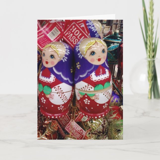 UKRANISCHE CHRISTMAS-DOLLAR-GREETINGS FEIERTAGSKARTE (Vorderseite)