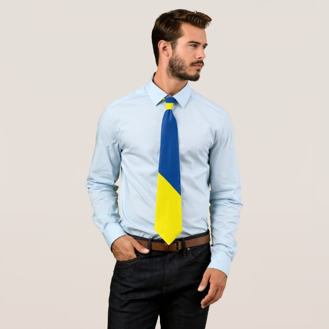 Ukranische Flagge Neck Tie Krawatte (Beispiel)