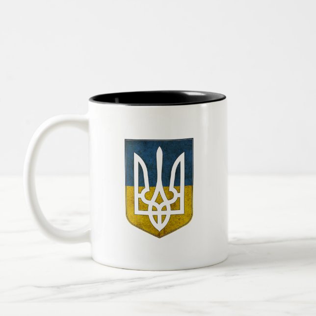 Ukrianian Trident Tryzub Tasse (Links)