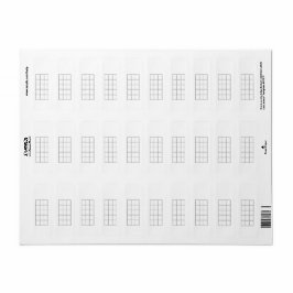 Ukulele Akkord Chart 5-Fret Gray Template Stickers