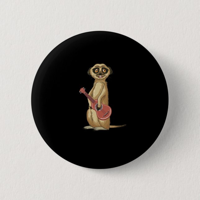 Ukulele Animal Uke Player Musikgeschenk Button (Vorderseite)