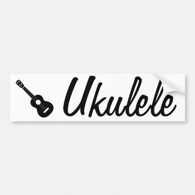 Ukulele-Autoaufkleber Autoaufkleber (Vorne)