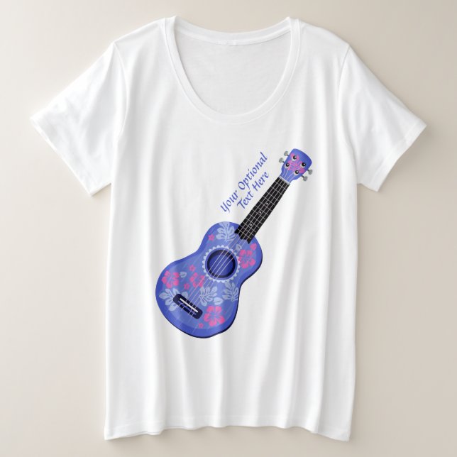 Ukulele benutzerdefinierte Text-Shirts & Jacken (Design vorne)