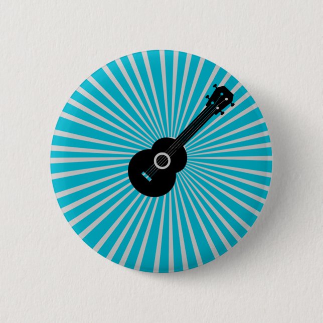 Ukulele Button Abzeichen Blue (Vorderseite)