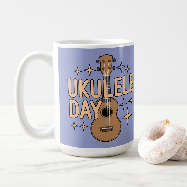 Ukulele Day Mug (Avec donut)