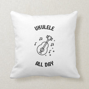 Ukulele den ganzen Tag Kissen