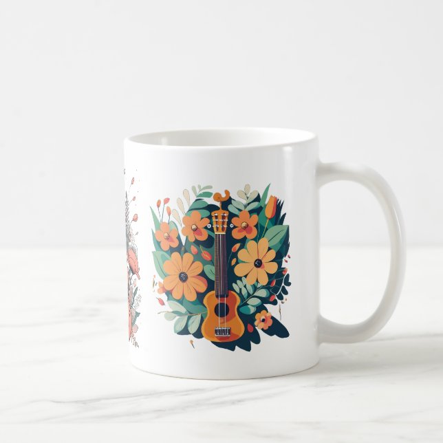 Ukulele-Enthusiasten-Tasse Kaffeetasse (Rechts)