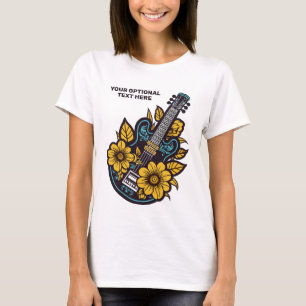 Ukulele für benutzerdefinierten Text T-Shirt