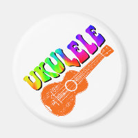 Ukulele Gefärbte Krawatte Groovy Text Art