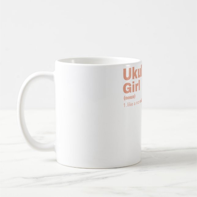Ukulele Girl - Ukulele  Kaffeetasse (Links)