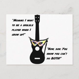 Ukulele Group Spaß Postkarte