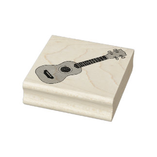 Ukulele Gummistempel