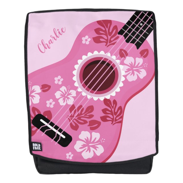 Ukulele individuelle Name Rucksack (Vorderseite)