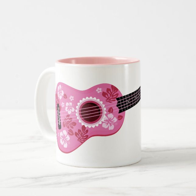 Ukulele individuelle Name Tasse (Vorderseite Links)