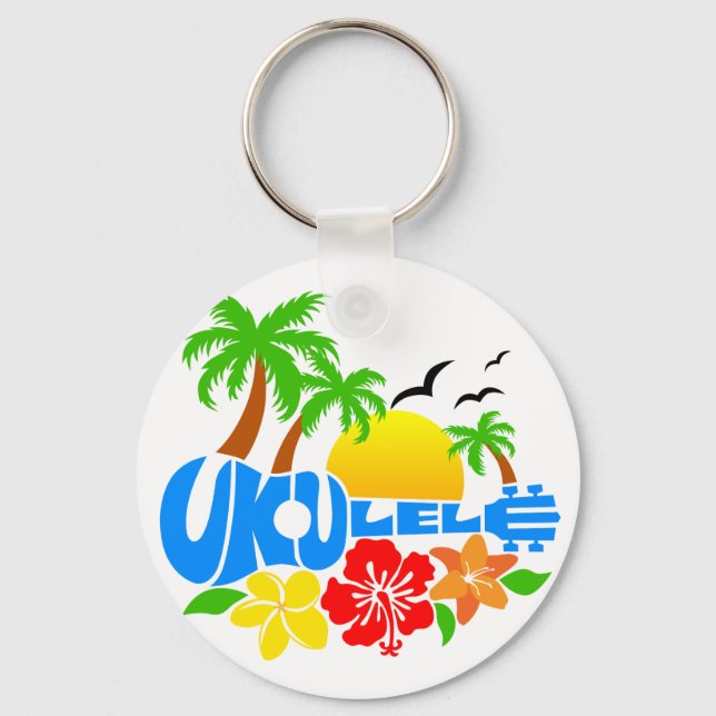 Ukulele Island Logo Schlüsselanhänger (Vorderseite)
